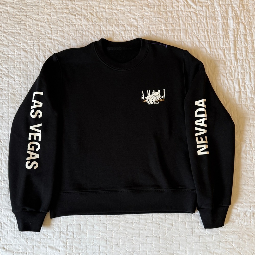 AMIRI Las Vegas Nevada Dice Graphic Crewneck Sweatshirt